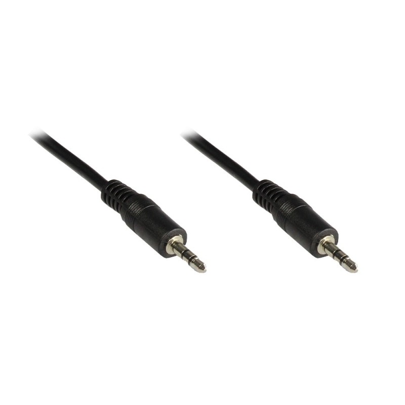 Good Connections 3,5mm Klinkenkabel 5m Stecker - Stecker Audio Stereo Nero